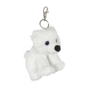 Sparkle Eye Polar Bear Keychain