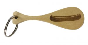 Wooden Paddle Key Ring