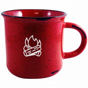 Camper Distressed Ceramic Mug (16oz)