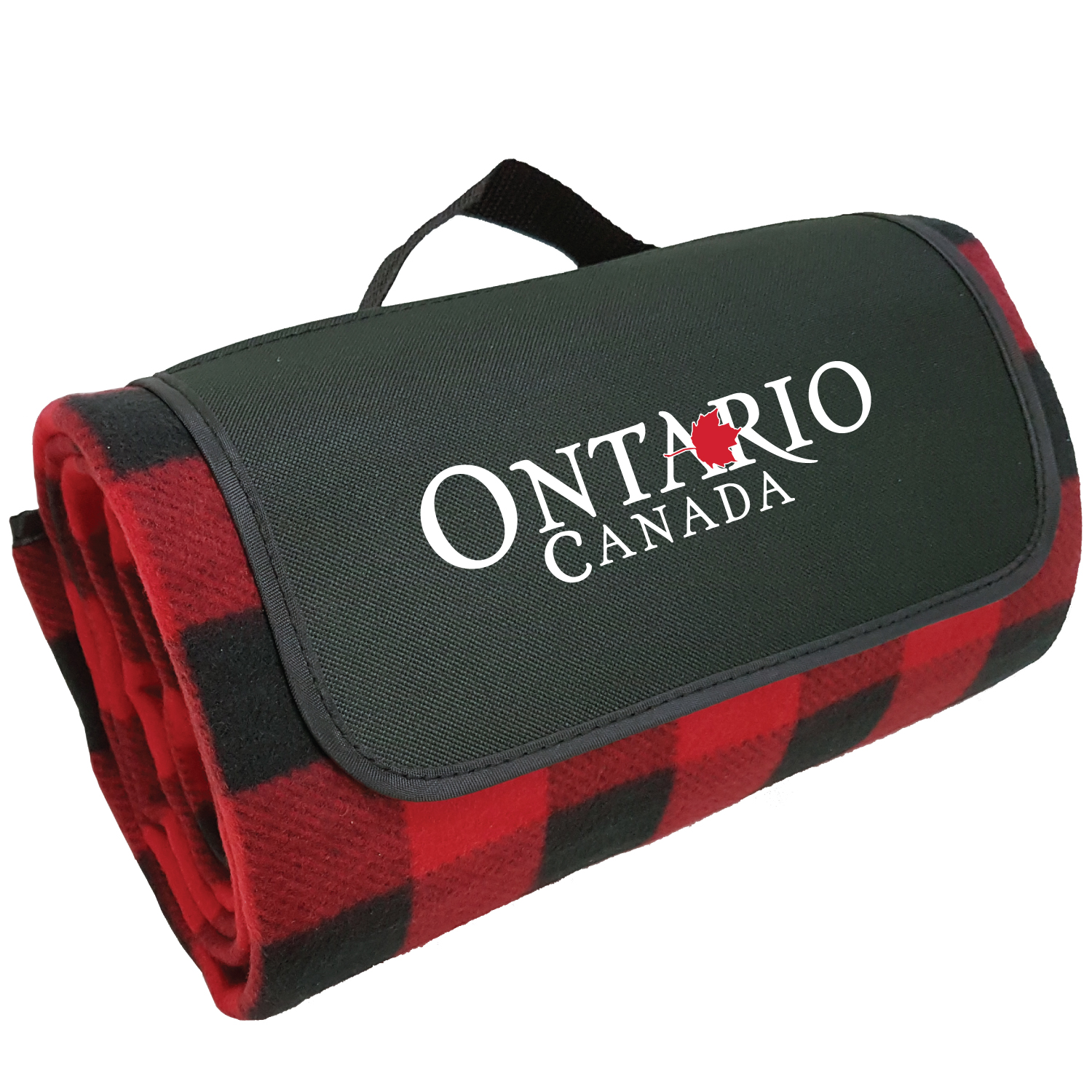 Plaid Fleece Picnic Blanket – 50″ x 60″