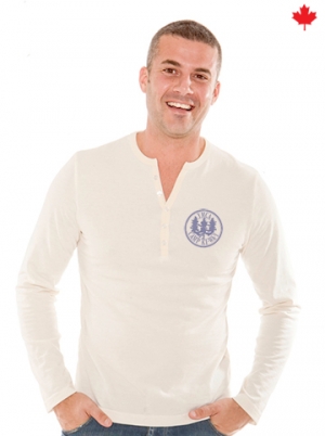 Redwood Henley Men’s Long Sleeve – Canadian Made