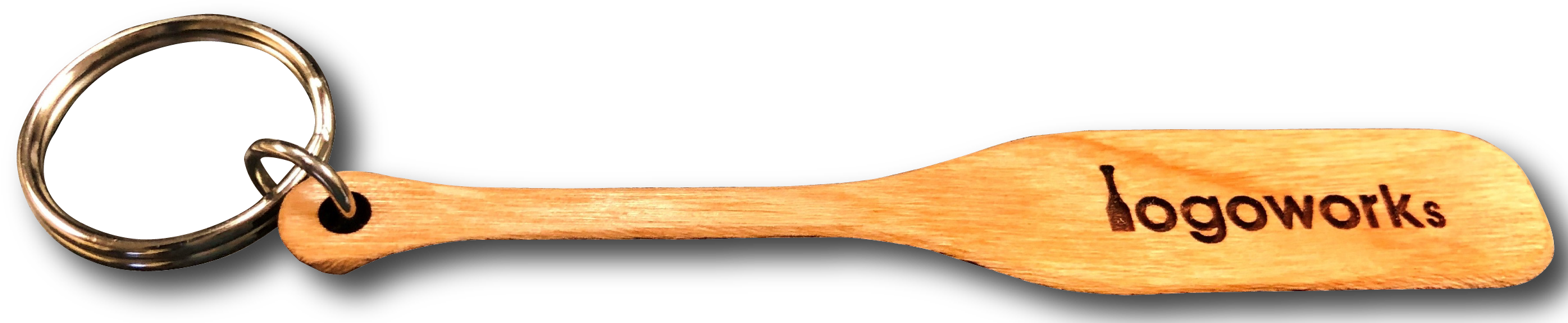 Wood Paddle Keychain