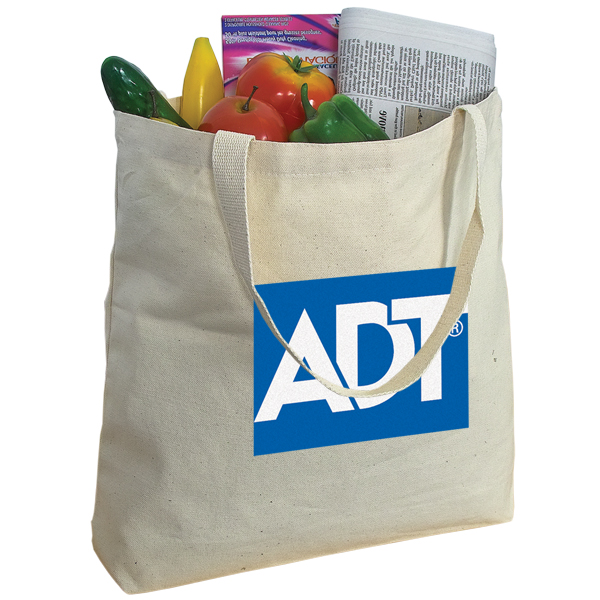 12 oz Cotton Canvas Grocery Tote – Natural
