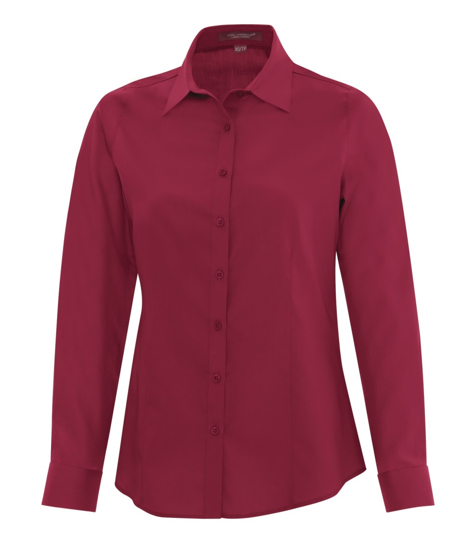 Coal Harbour Everyday Long Sleeve Woven Shirt – Ladies