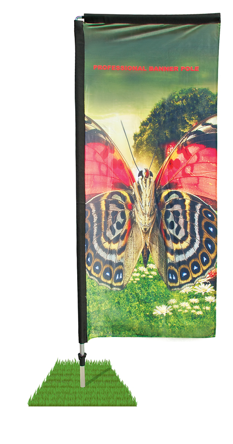 7′ Rectangle Wind Flag – Single Sided