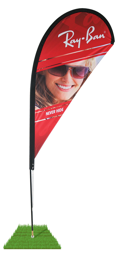 6′ Teardrop Wind Flag – Single Sided