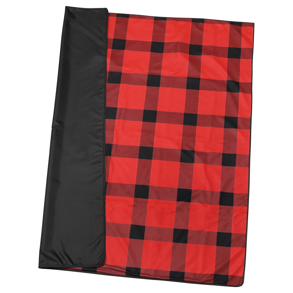 Buffalo Plaid Fleece Picnic Blanket – 50″ x 57″