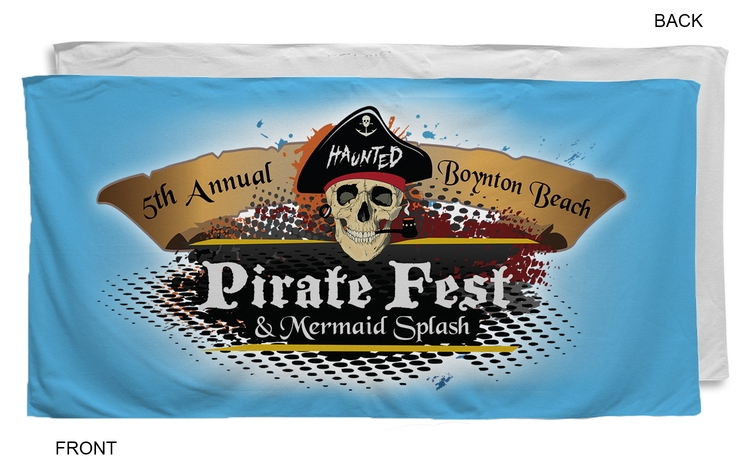 Sublimated Microfibre Terry Beach Towel – 30″ x 60″