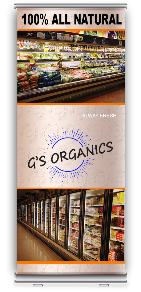 Retractable Banner & Stand – 33.5″ x 79″