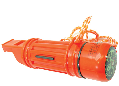 5-in-1 Survival Whistle/Compass