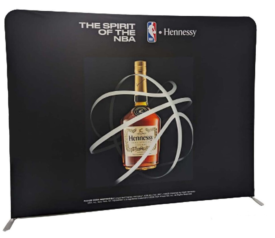 8' x 8' EuroFit Tension Fabric Wall Double Sided Display Kit