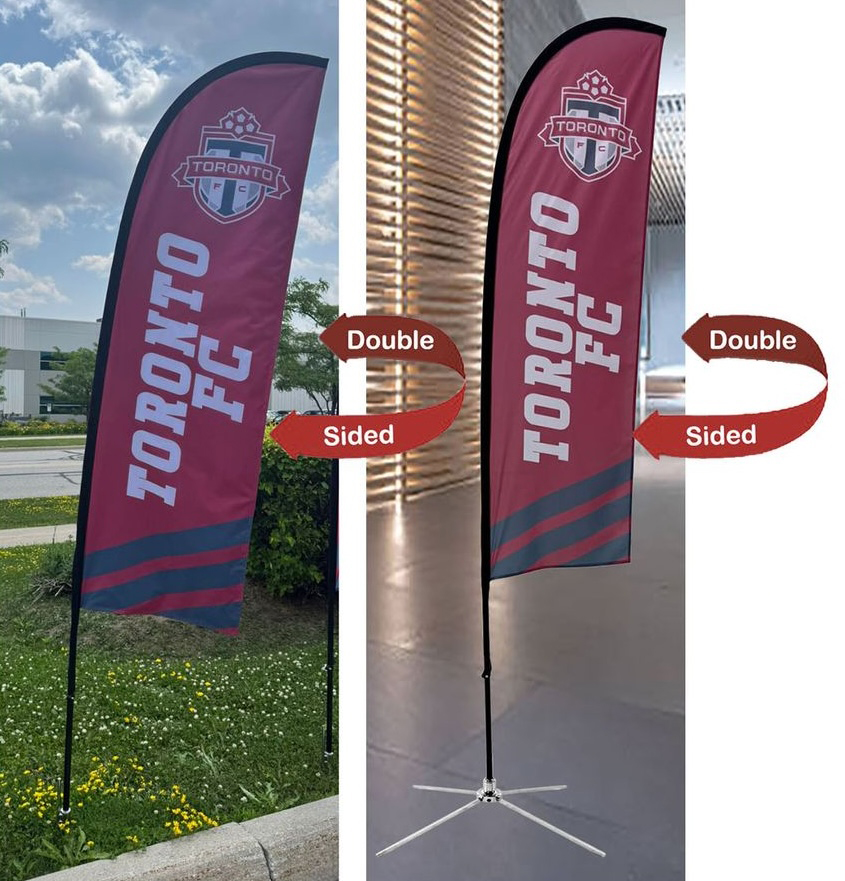 8.5' Feather Flag Double Sided Kit