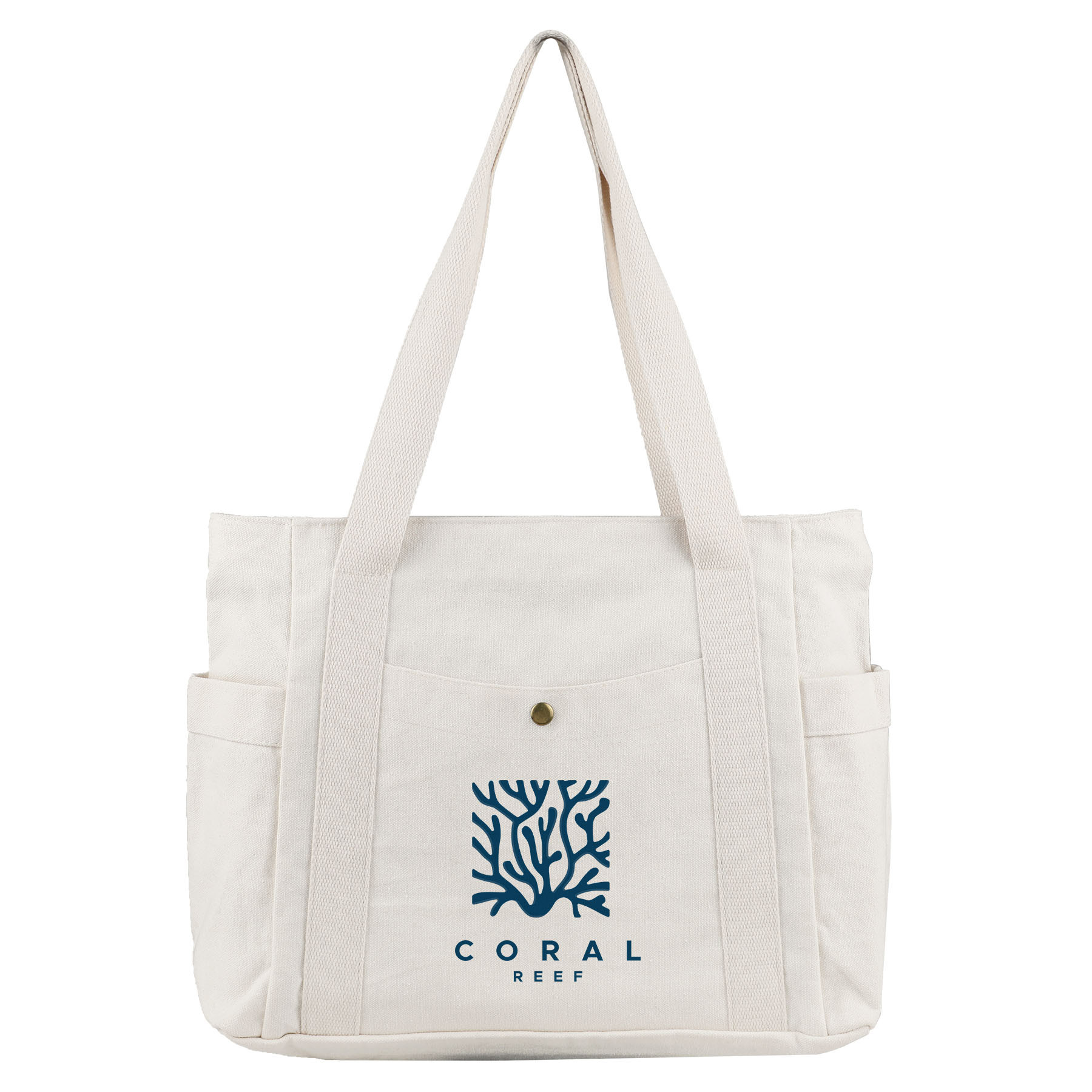 Harper Multi-Pocket 12 oz Cotton Tote